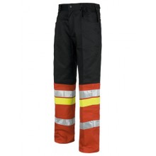 Pantalone Multitasche con Bande Rifrangenti - Workteam 